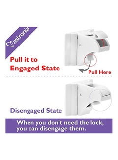 astronia 4 Piece Safety Cabinet Lock With Key  - Image 2
