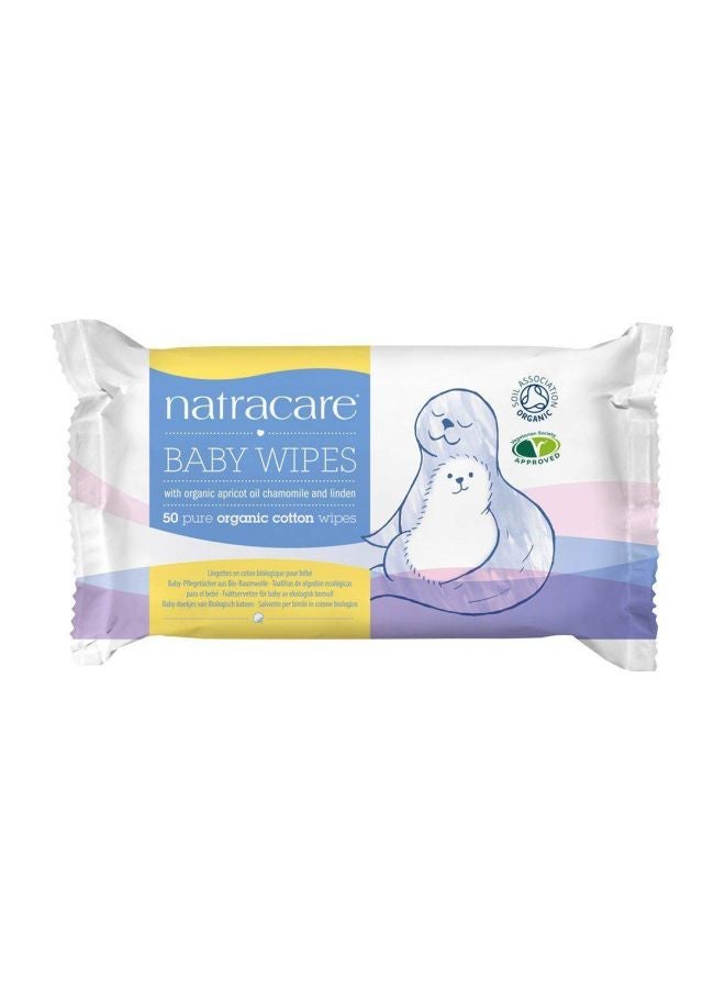 Natrcare - Baby Wipes 2 Packs x 50 Wipes, 100 Count - Image 1