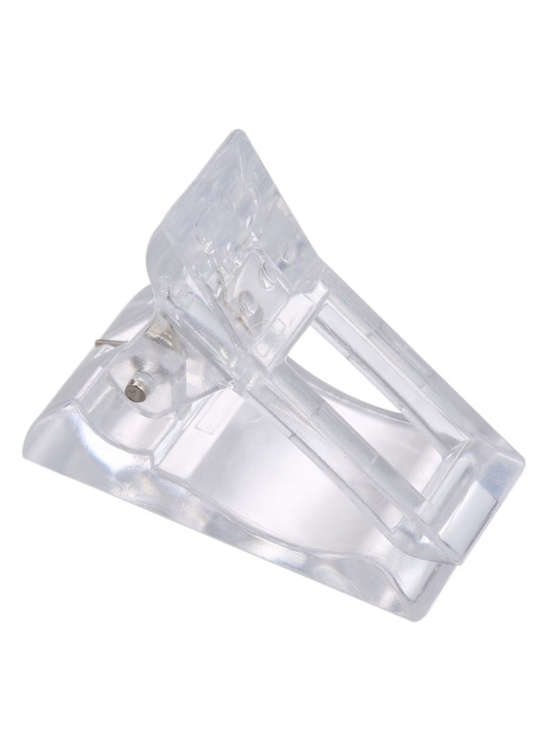 Generic 5-Piece Polygel Quick Building Nail Tips Clips Set Clear
