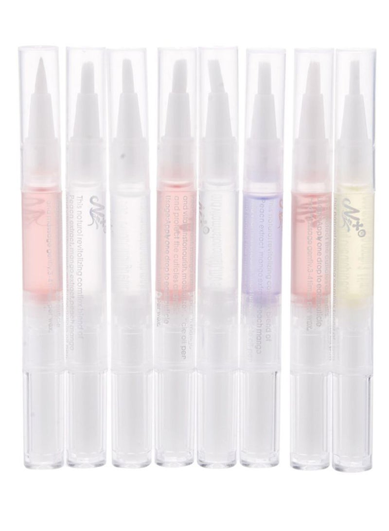 8-Piece Nail Revitalize Cuticle Oil Pen Set Multicolour - Image 1