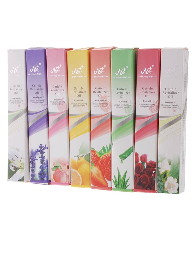 8-Piece Nail Revitalize Cuticle Oil Pen Set Multicolour - Image 2