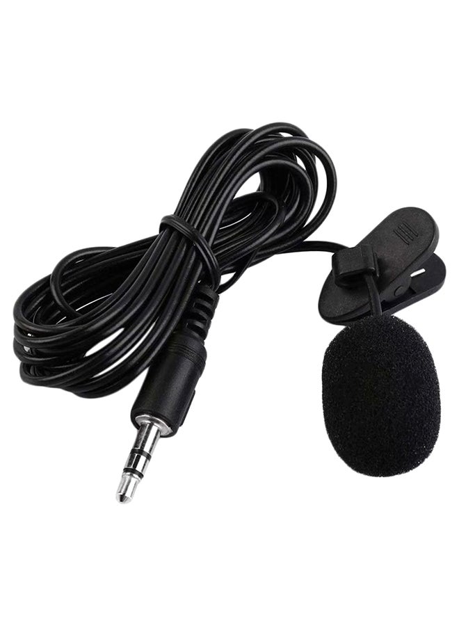 Mini Microphone With Collar Clip For Lound Speaker WA145 Black  - Image 1