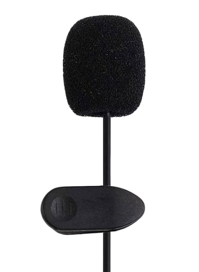 Mini Microphone With Collar Clip For Lound Speaker WA145 Black  - Image 2