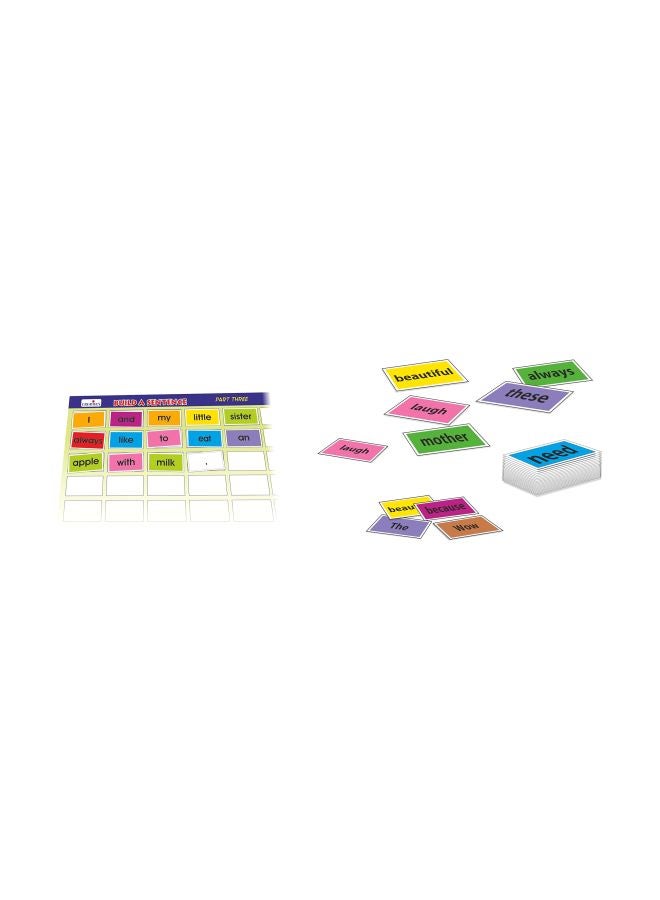 Creative Educational Aids P. Ltd. 60-Piece Build A Sentence Card Game CRE0940 - Image 2