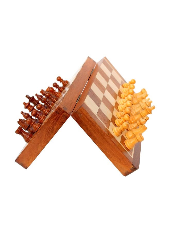 StonKraft Wooden Folding Chess Game woodchess10(1) - Image 2