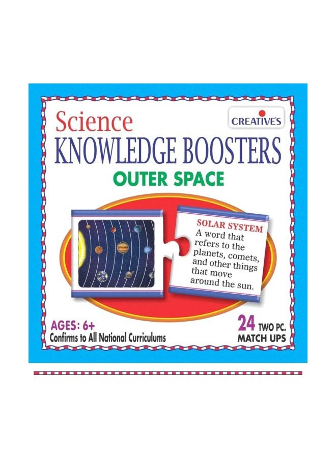24-Piece Outer Space Knowledge Booster Set With Match Ups CRE0191