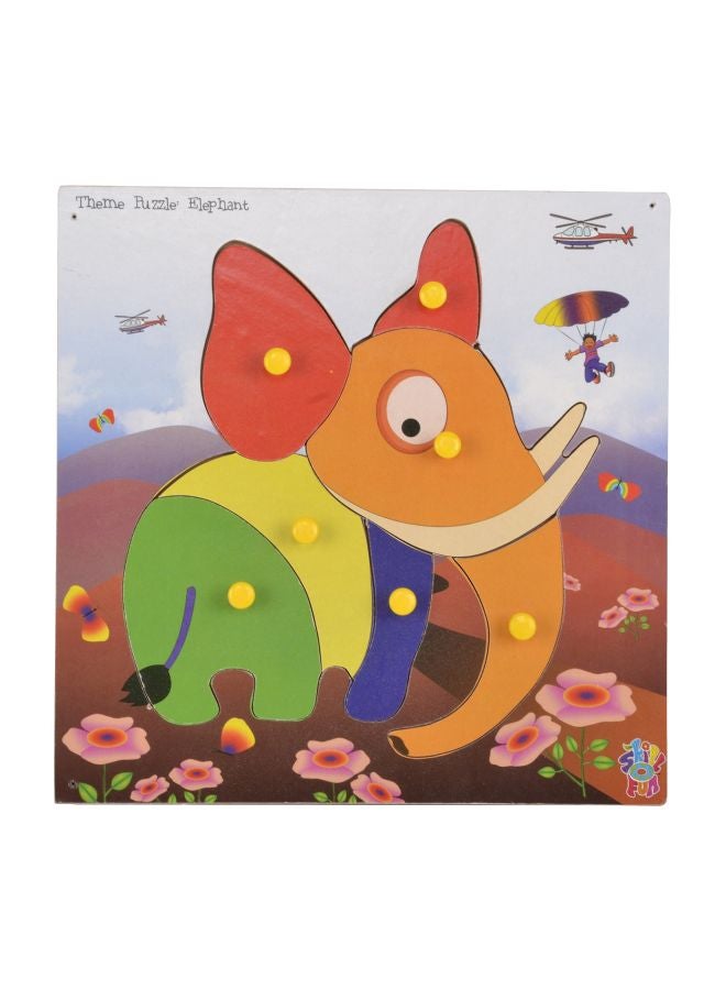 Skillofun Wooden Elephant Pegged Puzzle TPS-44