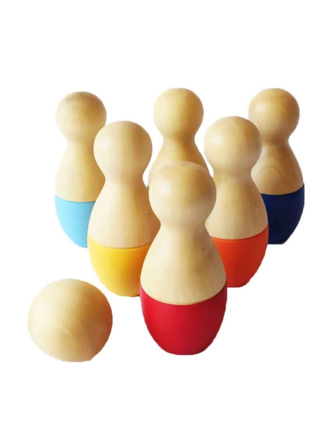 شومي طقم لعبة رولي بولي بين الخشبية طراز 23323