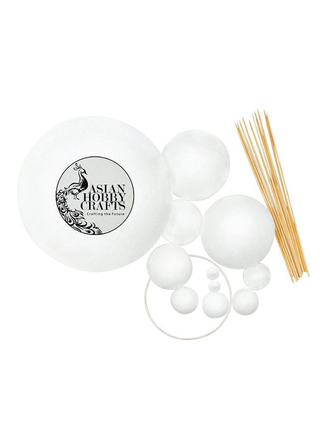 Asian Hobby Crafts - Thermocol Solar System Model Kit ASNHC1761_A - Image 1