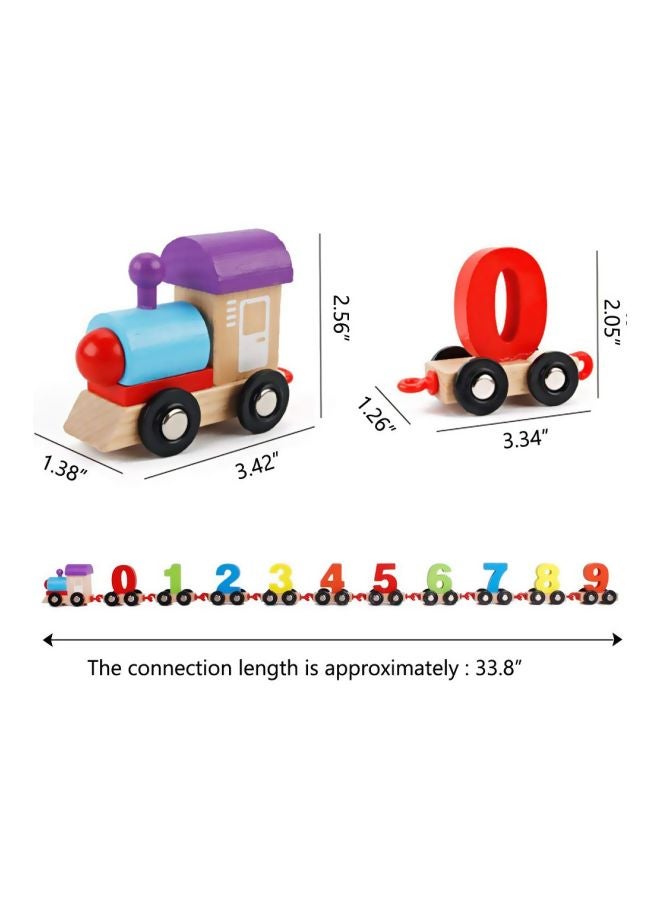 FunBlast Number Pattern Wooden Digital Train FB_DT Multicolour - Image 2