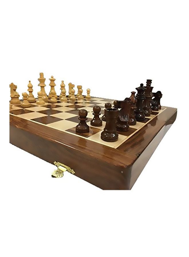 Chessncrafts Wooden Folding Magnetic Chess Board CNC-MT-14 14inch - Image 2