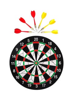 Farraige Double Faced Dart Board Game With Needle 17inch  - Image 1