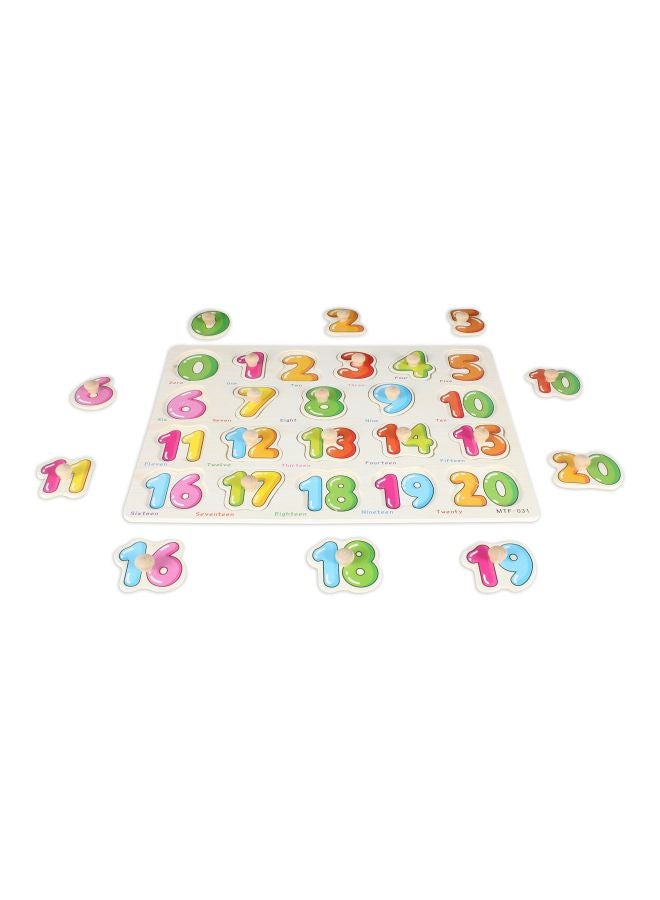 بيبي أرقام خشبية مع مقبض طراز Kpboard01 - Image 2