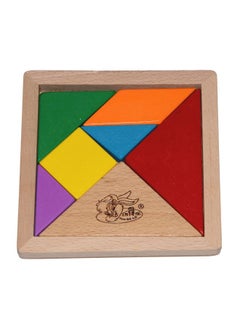 Vibgyor Vibes 7-Piece Wooden Tangram Puzzle  - Image 1