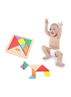 Vibgyor Vibes 7-Piece Wooden Tangram Puzzle  - Image 2