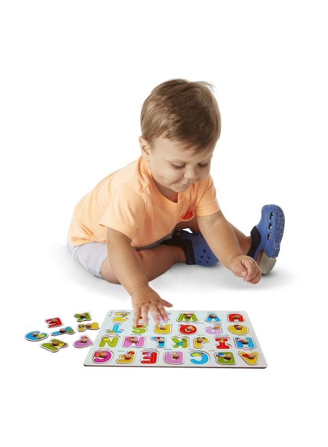 FunBlast - Wooden English Alphabets Pegged Puzzle - Image 1