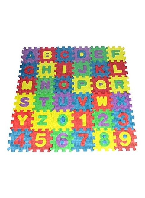36-Piece Alphabets And Number Puzzle Foam Mat Set