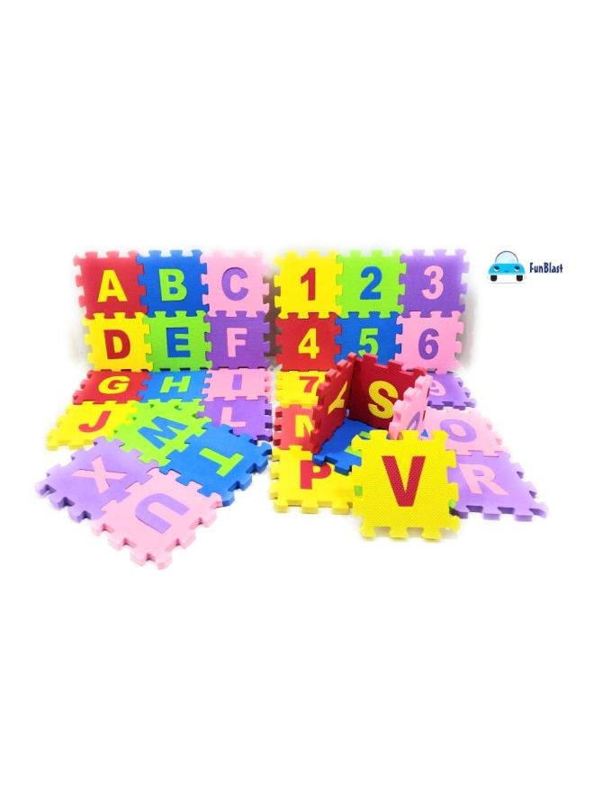 FunBlast - 36-Piece Alphabets And Number Puzzle Foam Mat Set - Image 1