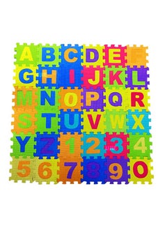 UJIE 36-Piece Alphabets And Number Puzzle Foam Mat Set  - Image 1