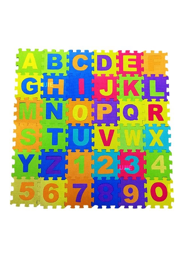UJIE - 36-Piece Alphabets And Number Puzzle Foam Mat Set - Image 1