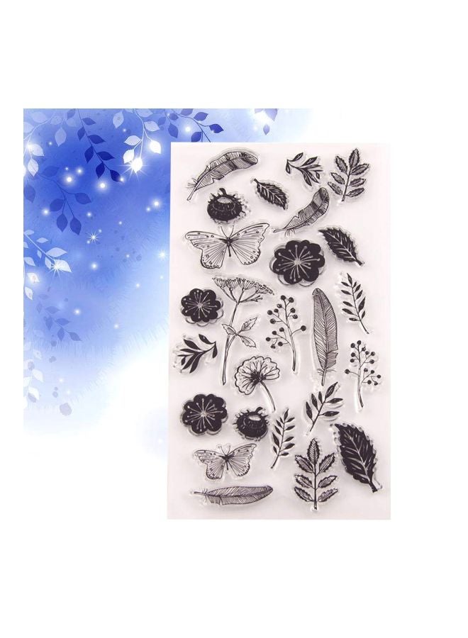 Healifty Leaves And Flowers Clear Stamp 3785044-7290-1109290581  - Image 3