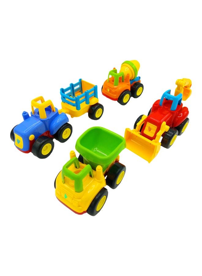 4-Piece Automobile Toys Set HW-666-7C Multicolour