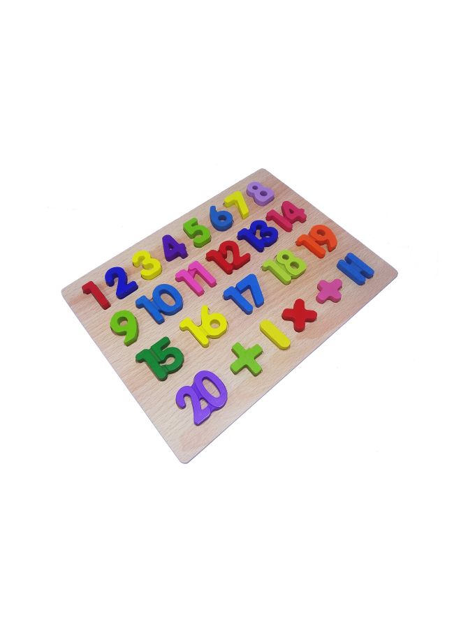 Webby Wooden Numbers Puzzle Toy - Image 2