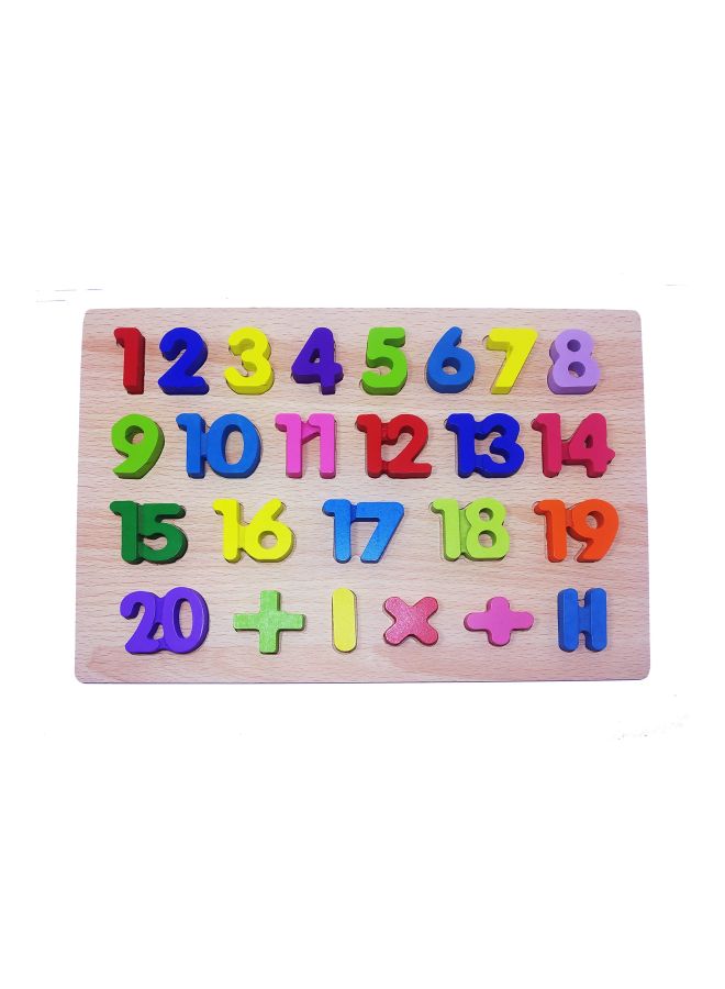 Webby Wooden Numbers Puzzle Toy - Image 3