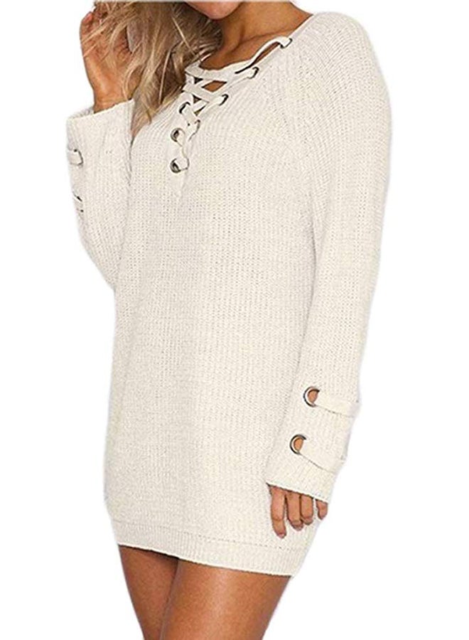 Full Sleeves Pullover Beige - Image 3