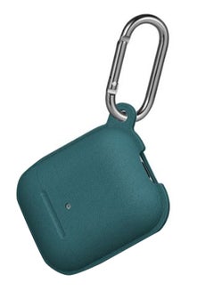 Generic Protective Charging Case Cover With Carabiner For Apple AirPods 1/2 Green  - Image 1