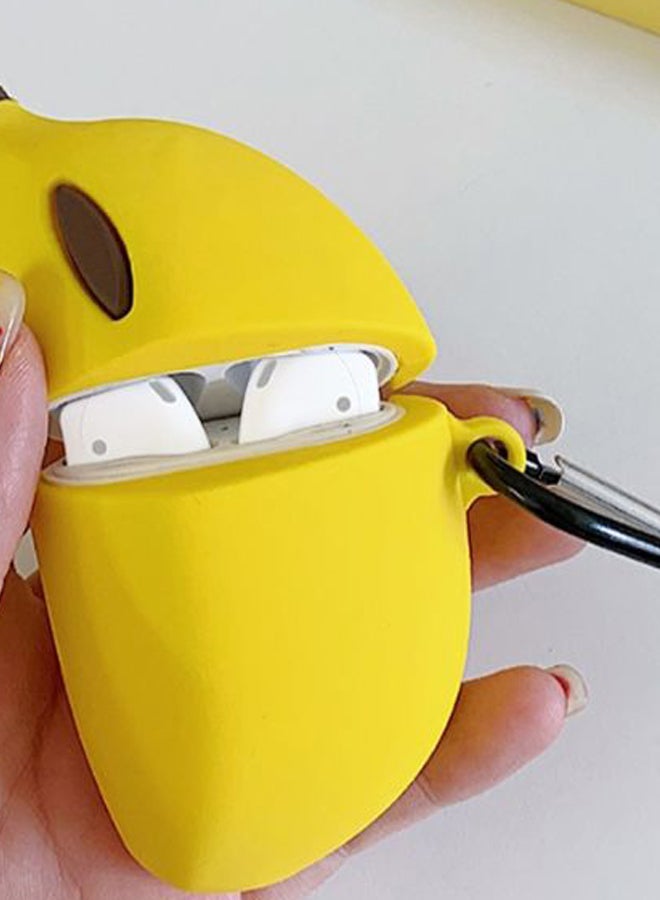 Generic - Banana Shockproof Protective Charging Case Cover For Apple AirPods 1/2 Yellow/Brown - Image 1