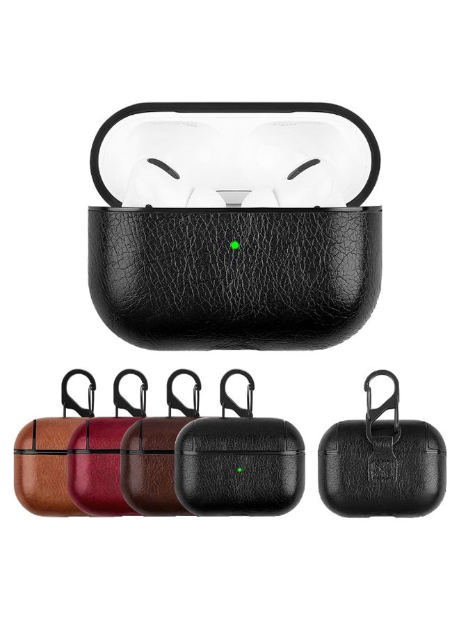 iTelker Protective Charging Case Cover With Buckle For Apple AirPods Pro Black  - Image 2