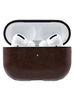 iTelker Protective Charging Case Cover With Buckle For Apple AirPods Pro Dark Brown  - Image 2