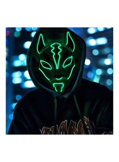 Generic LED Glowing Cosplay Fox Half Face Mask  - Image 2