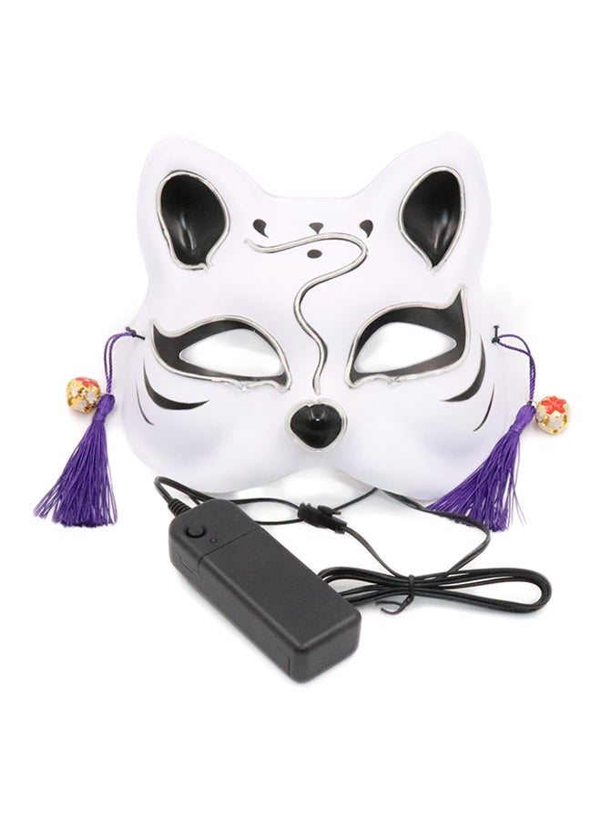 Generic - LED Glowing Cosplay Fox Half Face Mask - Image 1