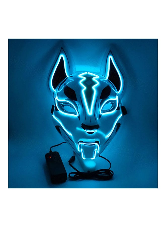 Generic - LED Glowing Cosplay Fox Half Face Mask - Image 1