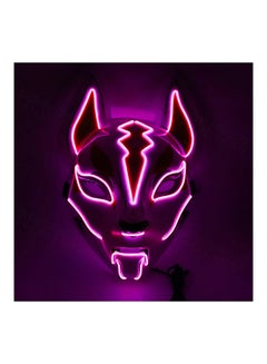 Generic LED Glowing Cosplay Fox Half Face Mask  - Image 2
