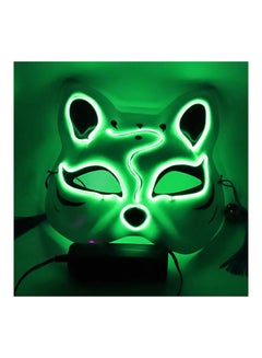 Generic LED Glowing Cosplay Fox Half Face Mask  - Image 2
