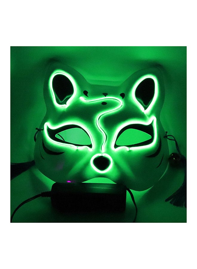 LED Glowing Cosplay Fox Half Face Mask  - Image 2