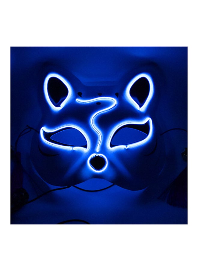 Generic - LED Glowing Cosplay Fox Half Face Mask - Image 1