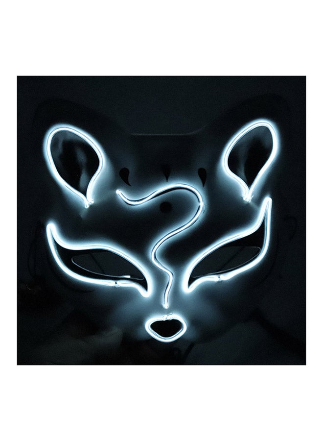 Generic - LED Glowing Cosplay Fox Half Face Mask - Image 1