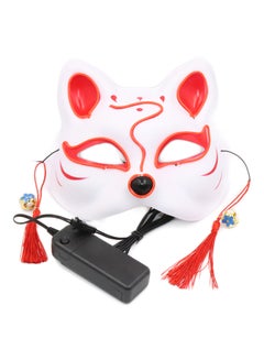 Generic LED Glowing Cosplay Fox Half Face Mask  - Image 1