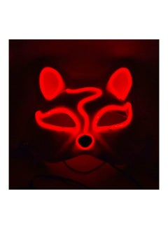 Generic LED Glowing Cosplay Fox Half Face Mask  - Image 2