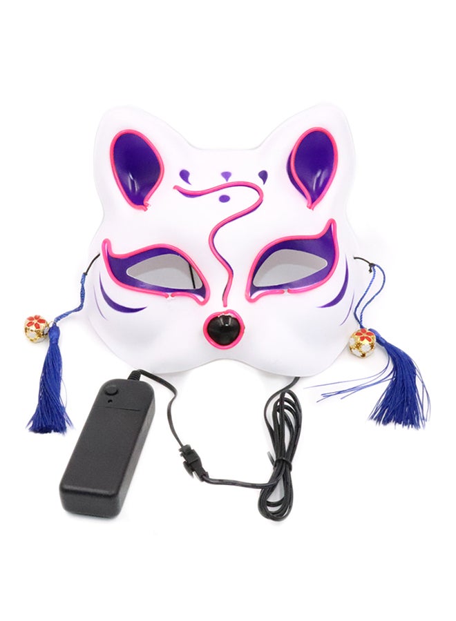 Generic - LED Glowing Cosplay Fox Half Face Mask - Image 1