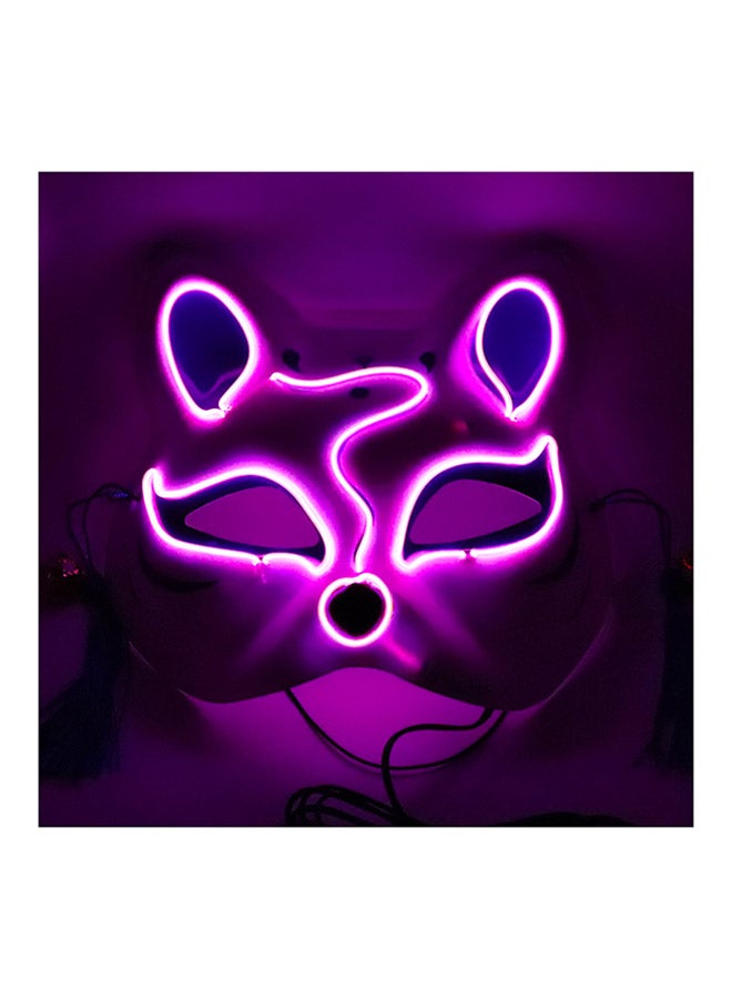 Generic - LED Glowing Cosplay Fox Half Face Mask - Image 1