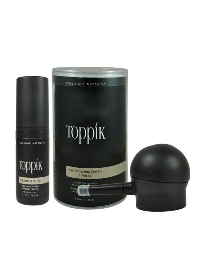 Toppik 3-Piece Hair Perfecting Tool Kit Black