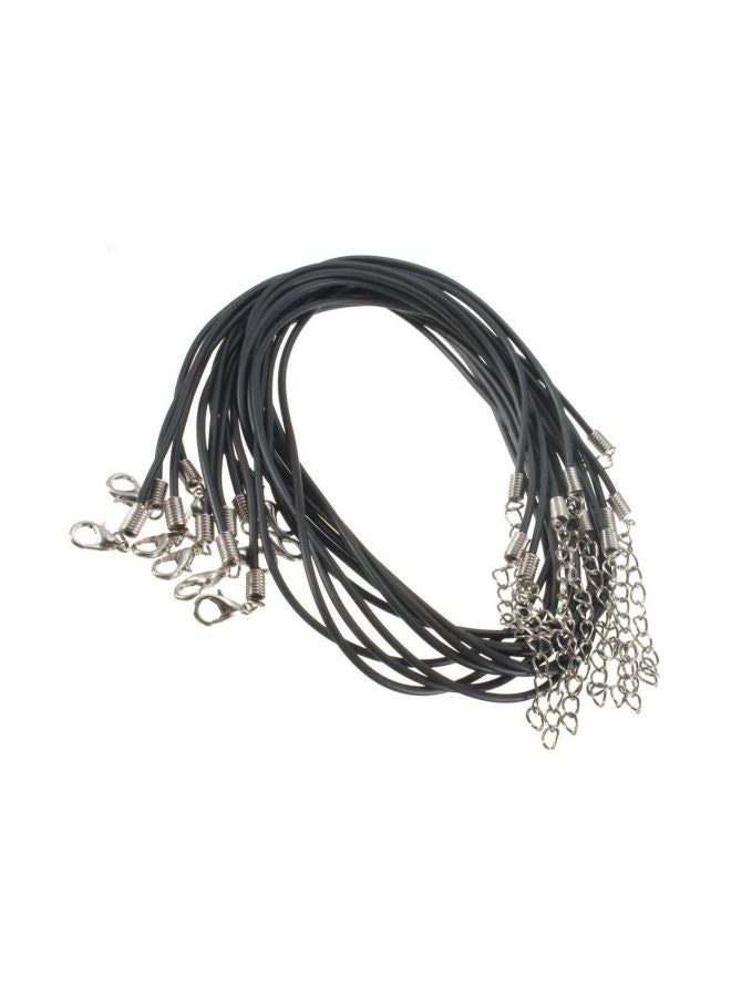 DIY Crafts 10-Piece Rubber Necklaces Cords 7092  - Image 1