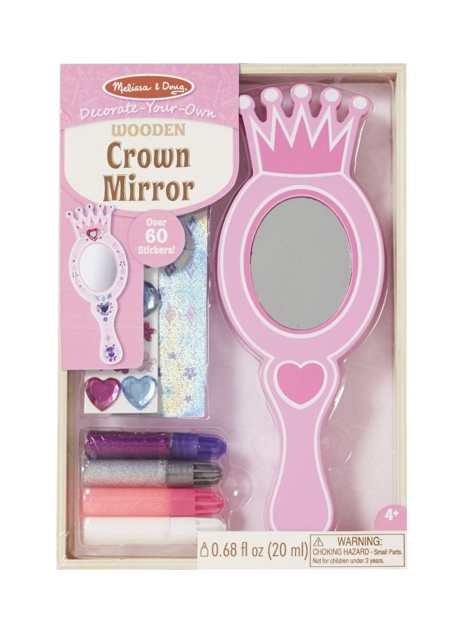 Melissa & Doug - Wooden Crown Mirror Craft Kit 8854 - Image 1