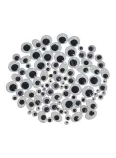 Asian Hobby Crafts Pack Of 100 Googly Moving Eye  - Image 1