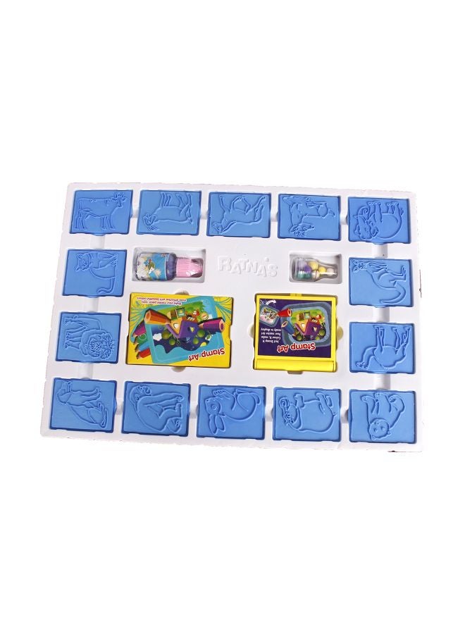 RATNA'S 12-Piece Art And Craft Stamp Art Kit ARC_B076FW4YCP - Image 1